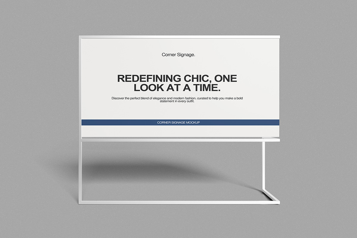 Corner Signage Mockup, a Product Mockup by swsi-studio (Photo 4 of 5)