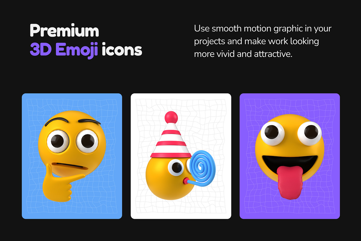3D Emoji Icons, an Emoji Icon by Vectors Market (Photo 7 of 10)