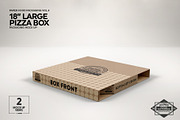 Large 18 Pizza Box Packaging Mockup, a Packaging Mockup by INCDesign (Thumbnail 6 of 7)