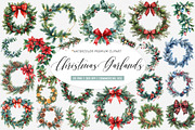 Christmas Garlands Sublimation PNG, an Illustration by SinaCreation (Thumbnail 1 of 5)