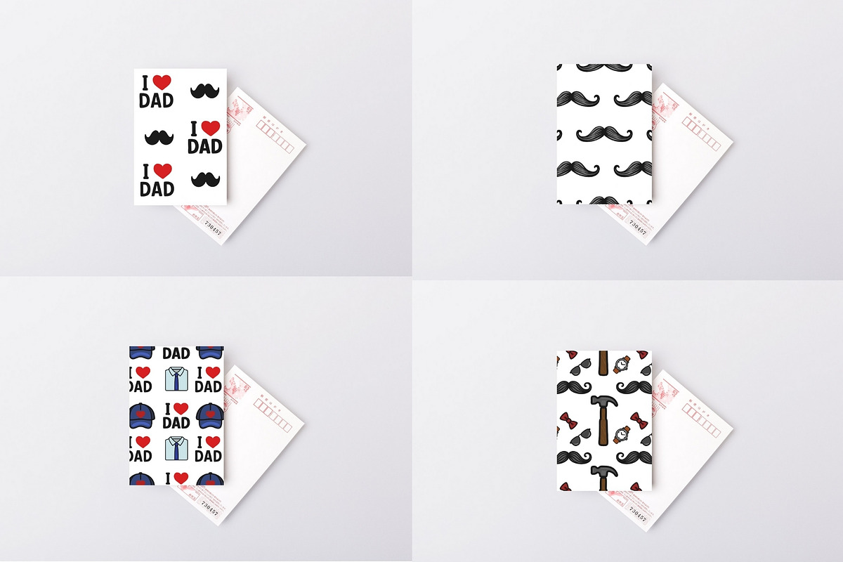 I Love Dad: Father's Day Patterns, a Pattern Graphic by Elatedowl (Photo 7 of 11)