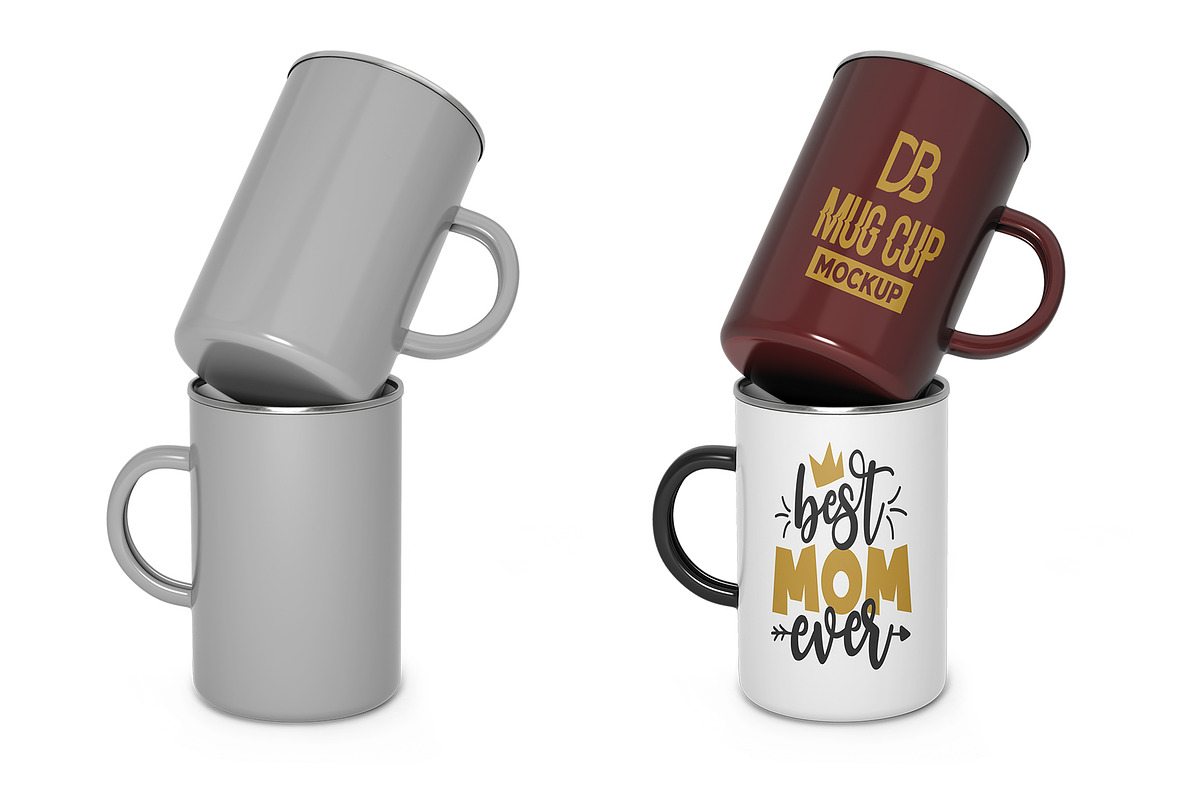 Enamel Mug Mockup, a Product Mockup by Designbuys (Photo 1 of 2)