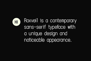 ROXVEIL - Unique Display Font