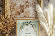Boho 8x10 table sign number mockup, an Advertising Mockup by Blush Roses Print (Thumbnail 8 of 8)