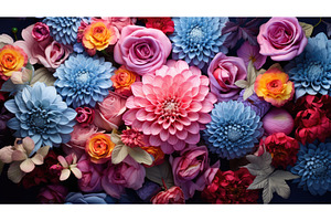 bloom background flowers ai, a Nature Photo by pikepicture