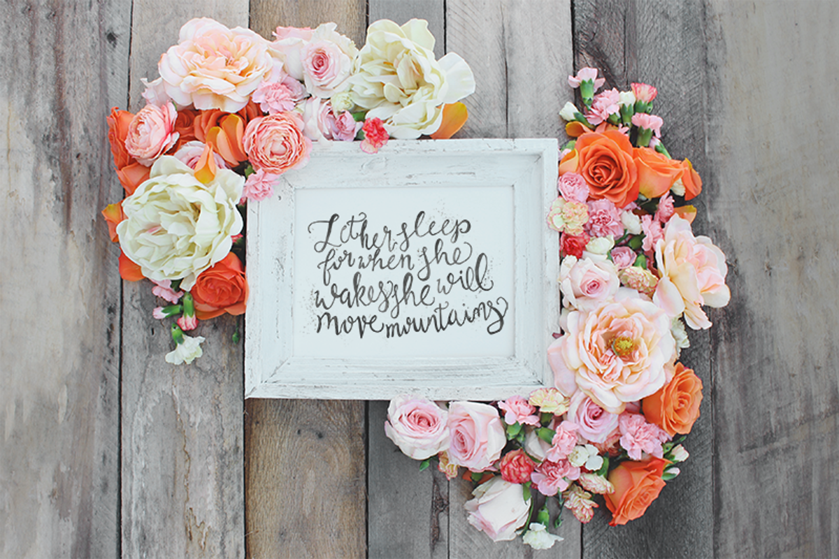 THE ULTIMATE FLORAL MOCK UP BUNDLE, a Print Template by WeLivedHappilyEverAfter (Photo 7 of 10)