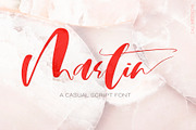 Martin Script Font, a Script Font by CallMeStasia (Thumbnail 1 of 9)