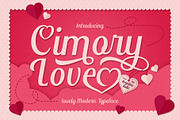 Cimory Love Typeface, a Script Font by alit design (Thumbnail 1 of 15)