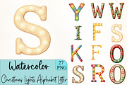 Christmas Lights Alphabet Letter Cli, an Illustration by CrexoraLab (Thumbnail 1 of 5)