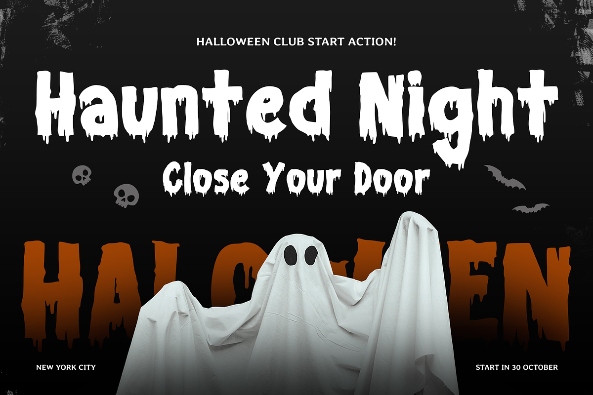 BLACK MONSTER - Halloween Font, a Handwritten Font by Mozatype (Photo 4 of 10)