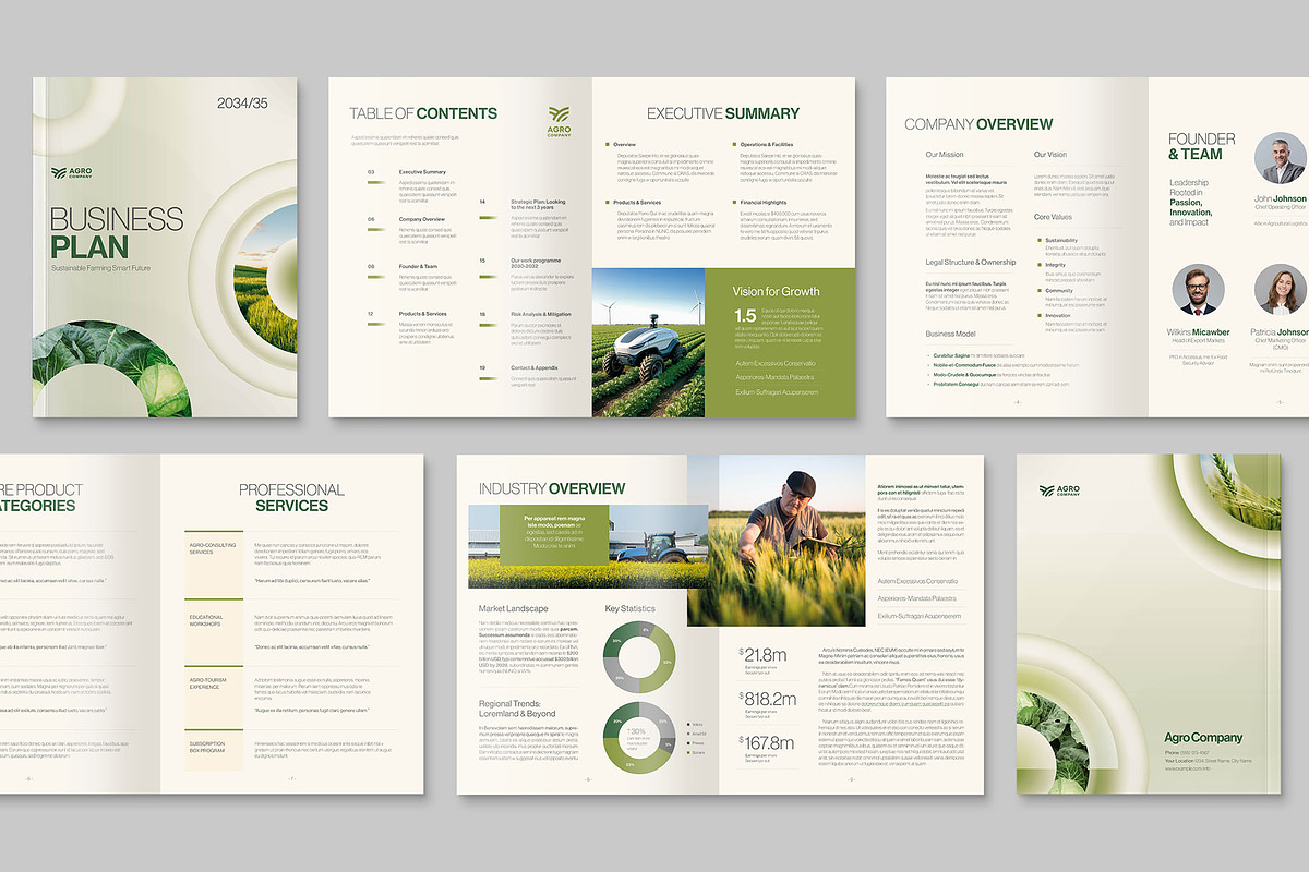 Business Plan Template, a Brochure Template by BrandPacks