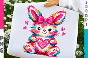 Brushstroke bunny png, an Illustration by Craft Nest (Thumbnail 1 of 6)