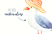 Summer Beach Party Watercolor Pack, an Illustration by PaperSphinx (Thumbnail 3 of 3)