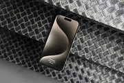 iPhone 15 Pro with Titanium Mockup, an iPhone Mockup by zippypixelstudio (Thumbnail 3 of 5)