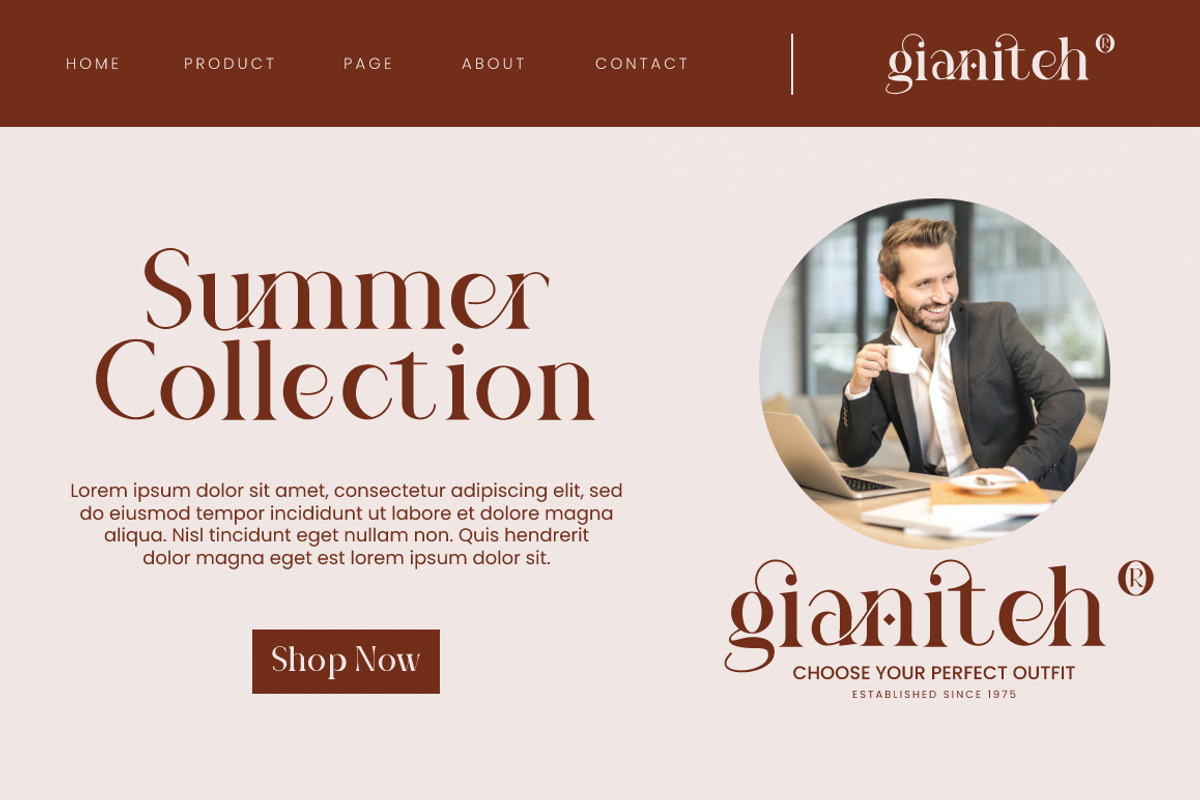 Gianiteh Display Modern Serif, a Serif Font by KennedyStudio (Photo 6 of 19)