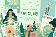 Save Nature. Vector collection, a Person Illustration by Nadia Grapes (Thumbnail 1 of 9)