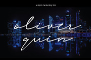 oliver quin - handwriting script, a Script Font by Gittype (Thumbnail 3 of 12)
