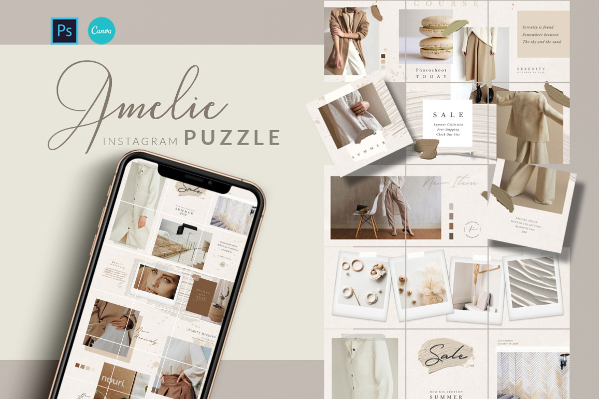 PUZZLE Bundle Instagram CANVA PS, a Social Media Template by Eviory (Photo 45 of 50)
