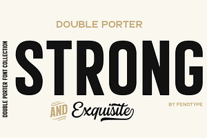 Double Porter 12 FONTS EXTRAS