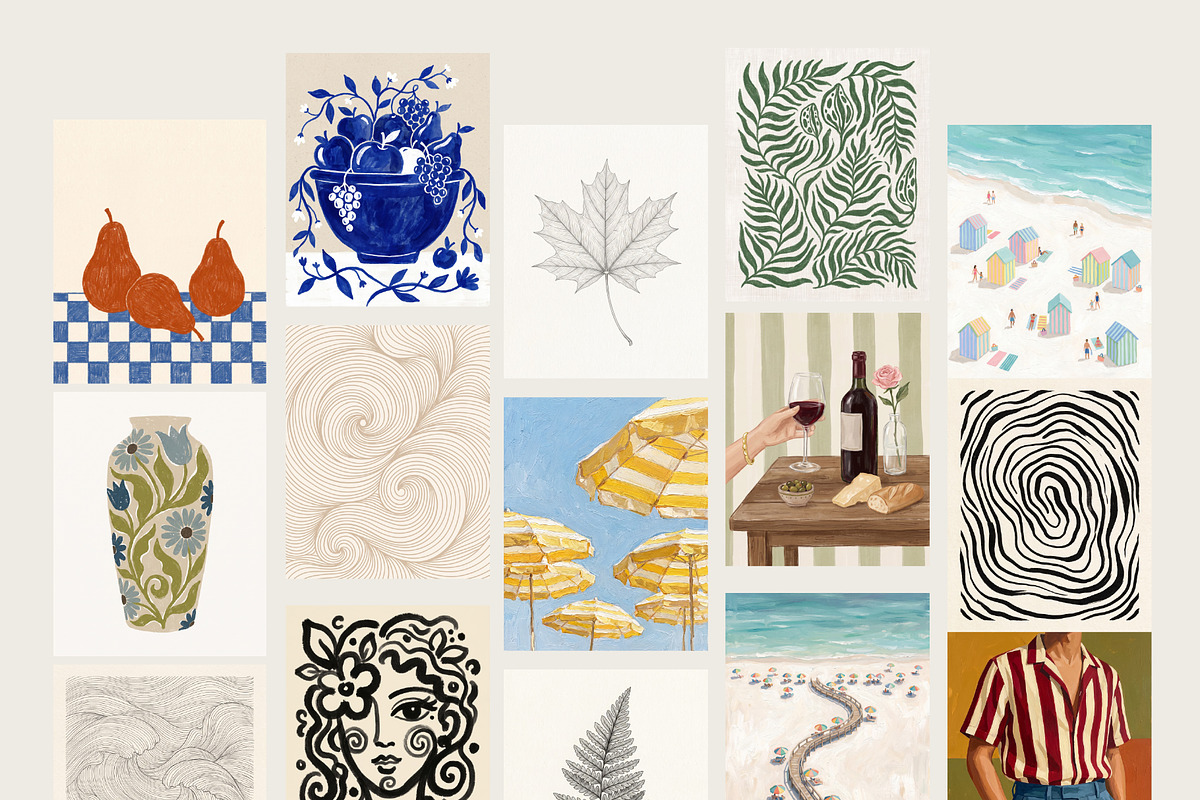 CONTEMPORARY ART PRINTS - 200 Bundle, a Background Graphic by Tomasz Ganclerz (Photo 13 of 14)