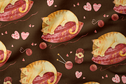 Cute cats, Knitwear seamless pattern, a Pattern Graphic by Valin Malin (Thumbnail 14 of 14)