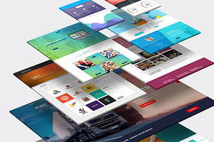 Multi Dimension Website Mock-Up 03