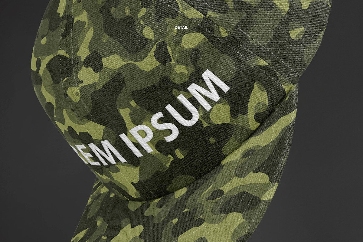 Realistic Floating Snapback Mockup, a Hat Mockup by Uncentrifuged Pressure (Photo 6 of 9)