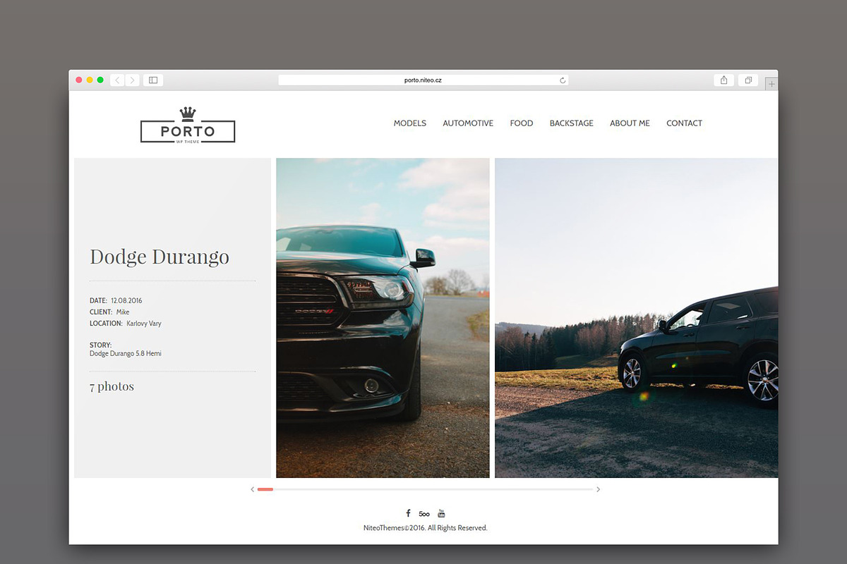 Porto - Wordpress portfolio theme, a WordPress Template by NiteoThemes (Photo 3 of 7)
