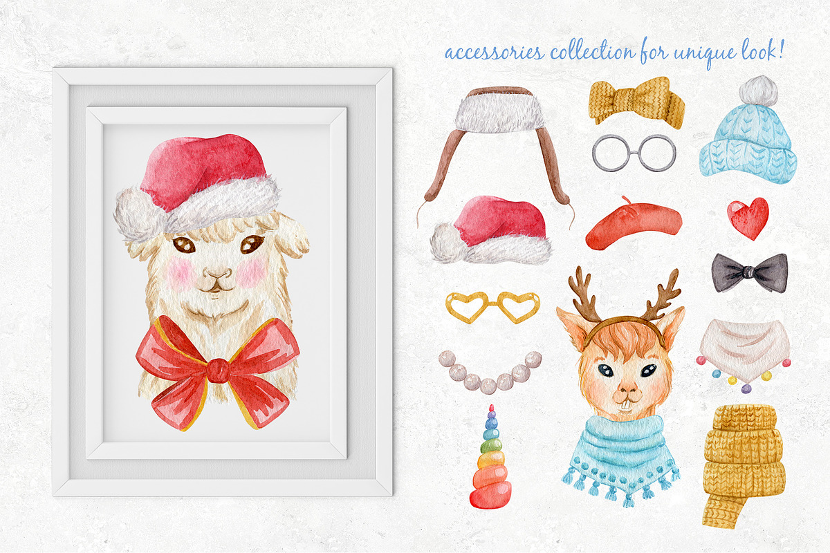 Llama Portrait Creator, an Animal Illustration by Kate Galunga Artstore (Photo 4 of 9)