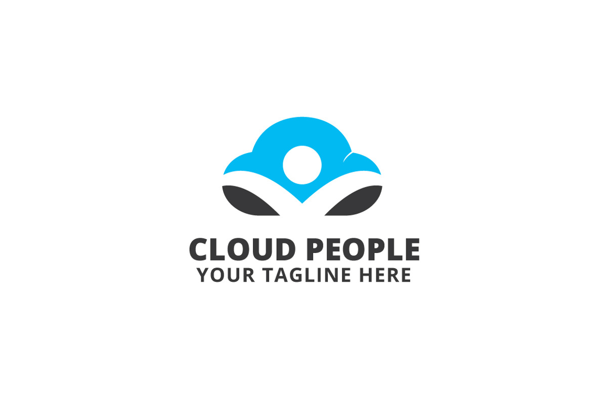 Cloud People Logo Template, a Branding & Logo Template by Logo20
