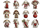 Cute Easter Clipart Bunny Clipart, an Illustration by DreamArtGraphic (Thumbnail 3 of 4)