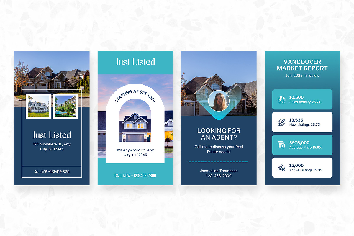 Real Estate Instagram Stories Canva, a Social Media Template by Crevo Studio (Photo 4 of 9)