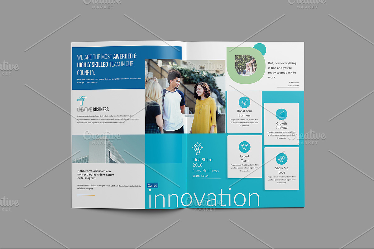 Bi fold Multipurepose Brochure, a Brochure Template by Addaxx (Photo 2 of 3)