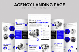 Digital Brand Agency Landing Page, a Landing Page Template by CreativeShaper