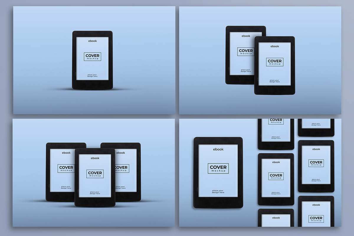 Ebook reader cover mockup, a Books & Magazine Mockup by tinuwiell (Photo 3 of 3)
