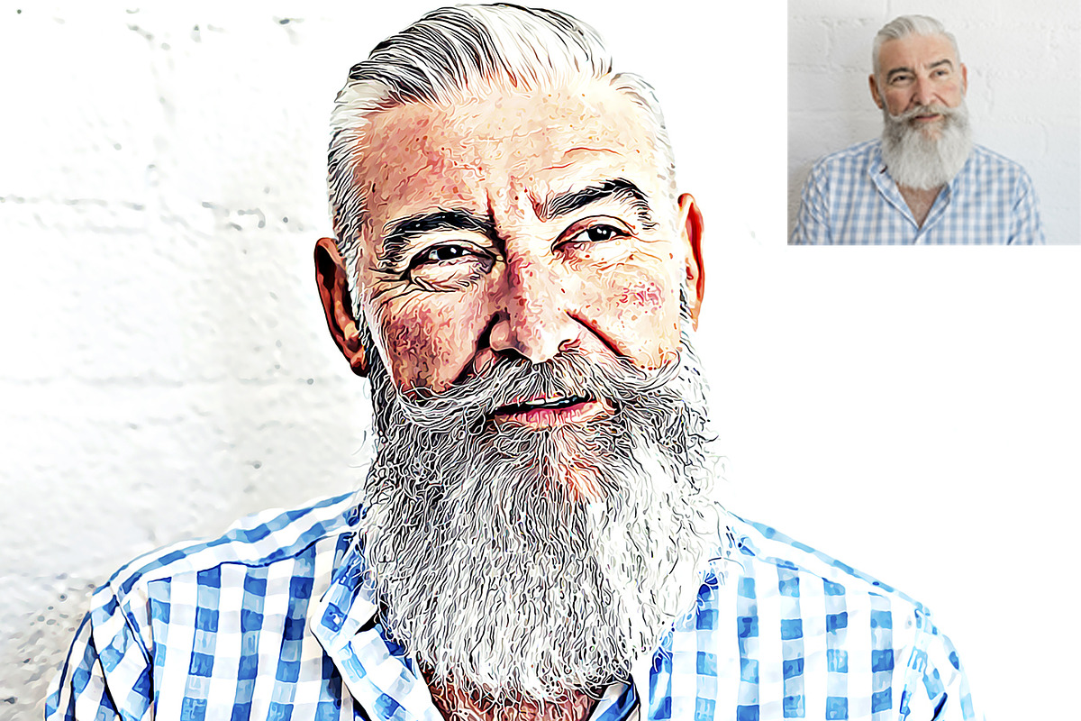 Pro Digital Oil Photoshop Action, an Action Add-On by Studio Retouch (Photo 6 of 13)