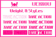 Take action font, a Sans Serif Font by weknow (Thumbnail 6 of 8)