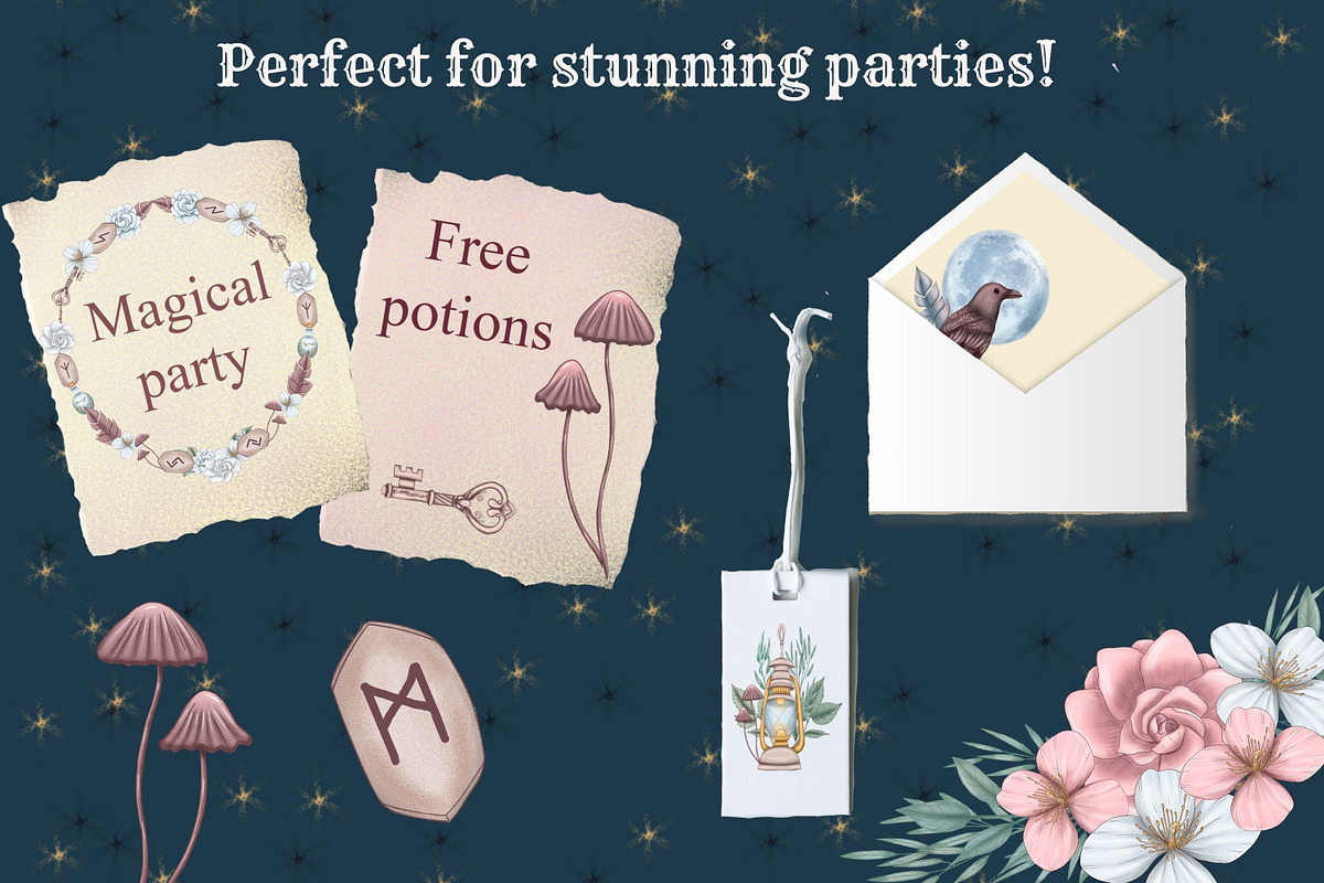 Magic wizard supplies clipart, an Education Illustration by Mrs.Swan_Design (Photo 5 of 6)