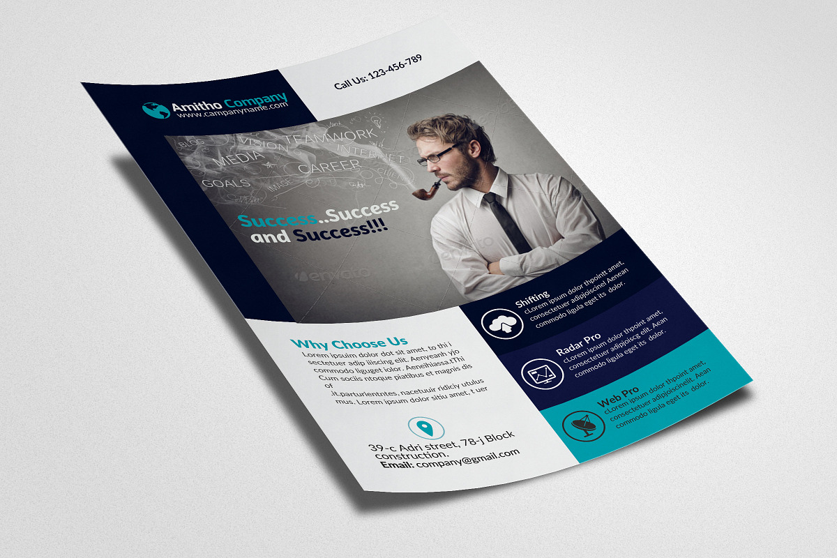 Business Flyer Psd Template, a Flyer Template by Psd Templates (Photo 2 of 3)