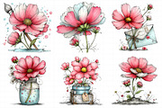 Spring Cosmos Flower Clipart, an Illustration by Daily.Designs (Thumbnail 4 of 8)