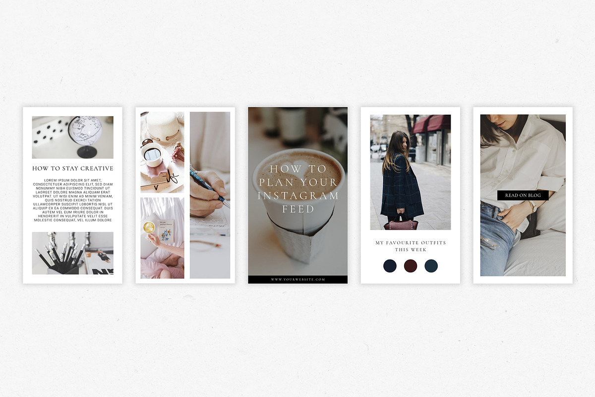 Minimal Instagram Stories Bundle, a Social Media Template by Blog&Glow (Photo 4 of 7)