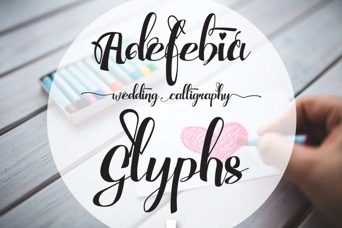 Adefebia Wedding Script Font preview 7