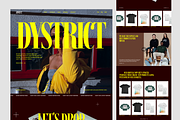 Dystrict - Fashion Landing Page, a Landing Page Template by SundayWorkTeam (Thumbnail 2 of 3)