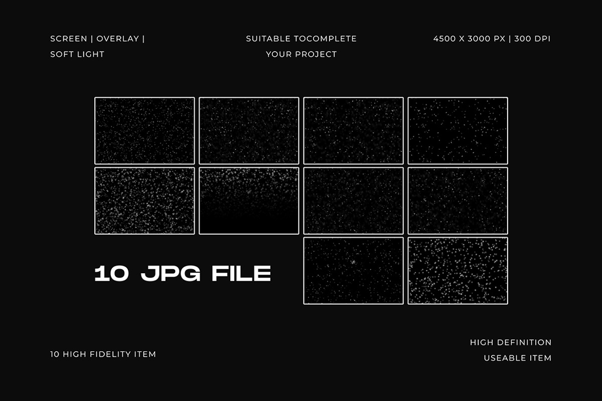 10 Snow Flake Overlay Background, a Texture Graphic by Pitchlook.Studio (Photo 3 of 3)