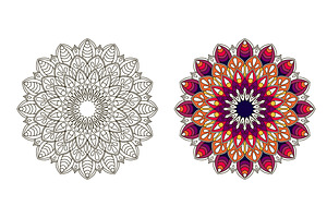 Mandala For Coloring Book