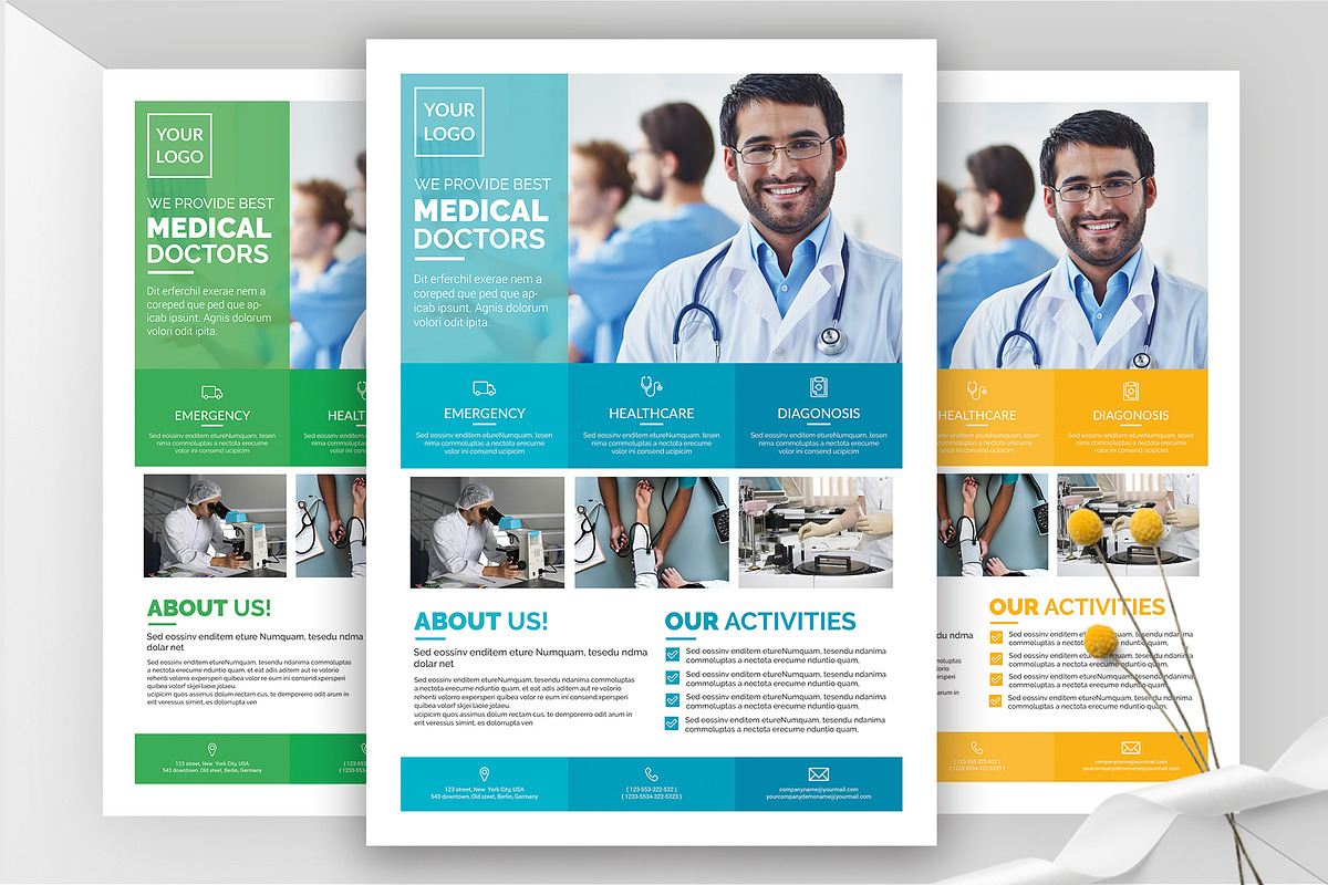 Indesign Medical Flyer Template, a Flyer Template by ARP Creation (Photo 1 of 6)
