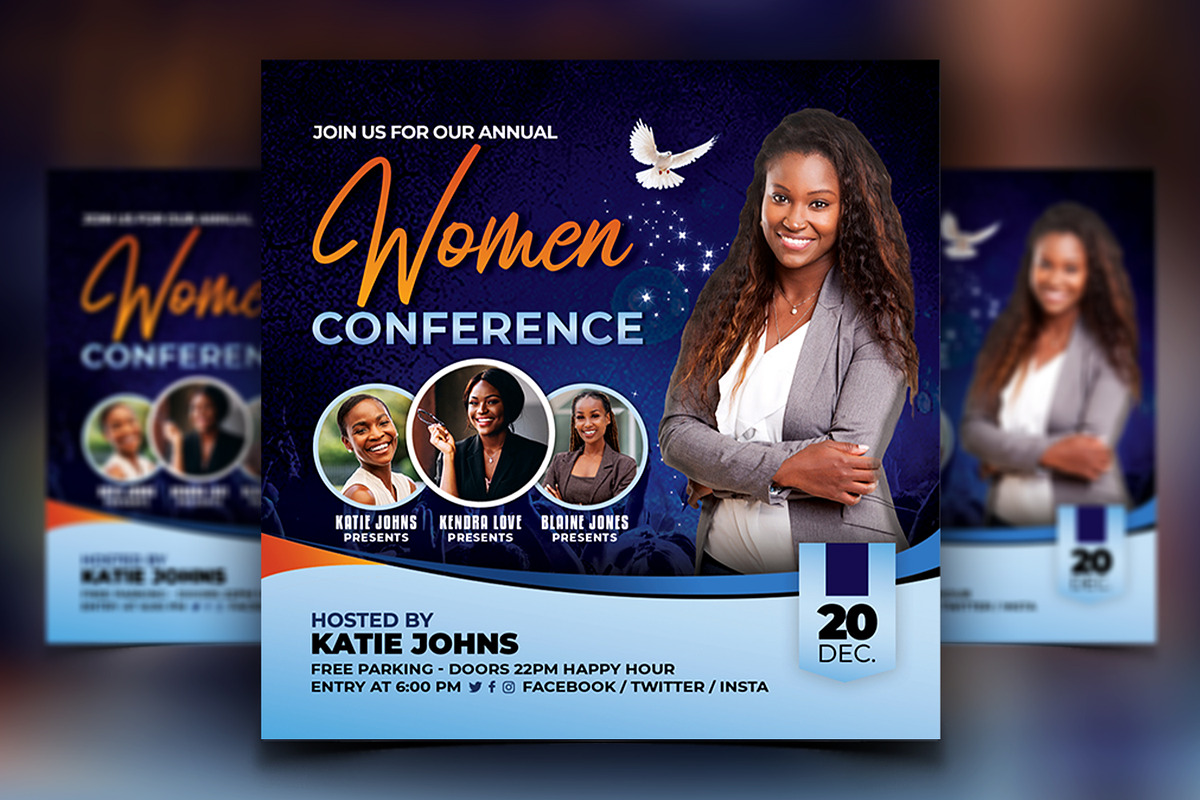 Women Conference Flyer Bundle, a Print Template by AfzaalGraphics (Photo 4 of 11)