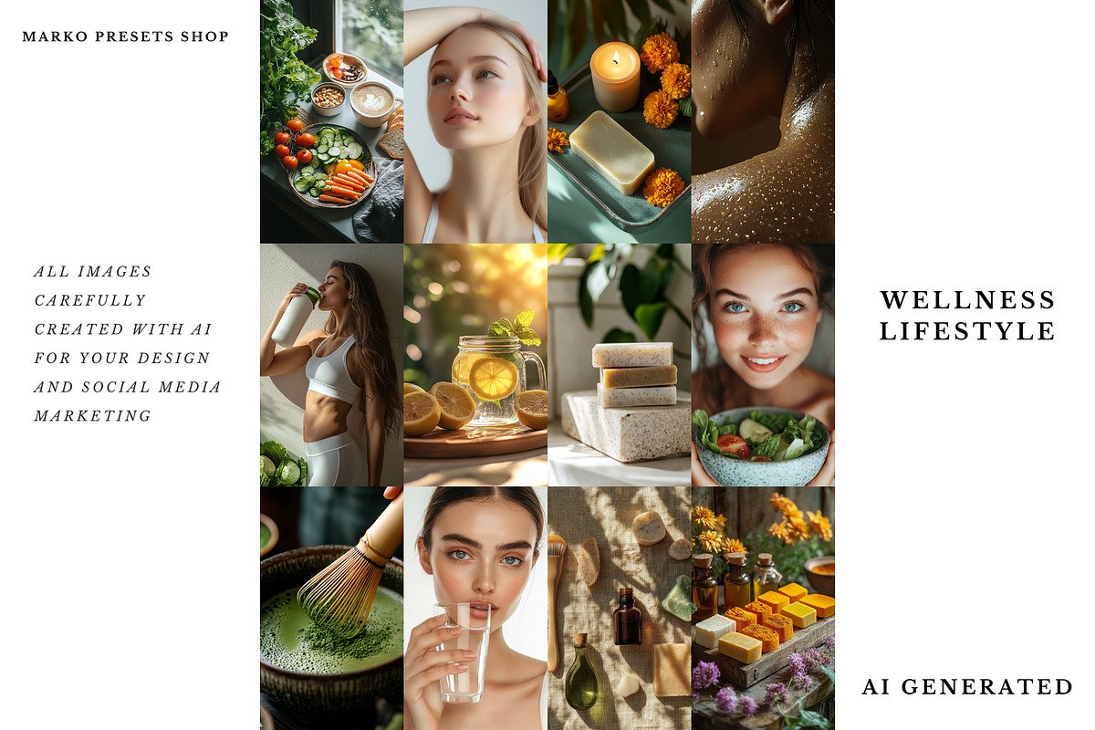 100 Wellness Stock Photo Collection, a Beauty & Fashion Photo by MarkoPresets (Photo 7 of 8)