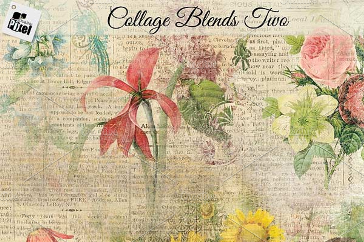 Floral Blended Overlay Patterns