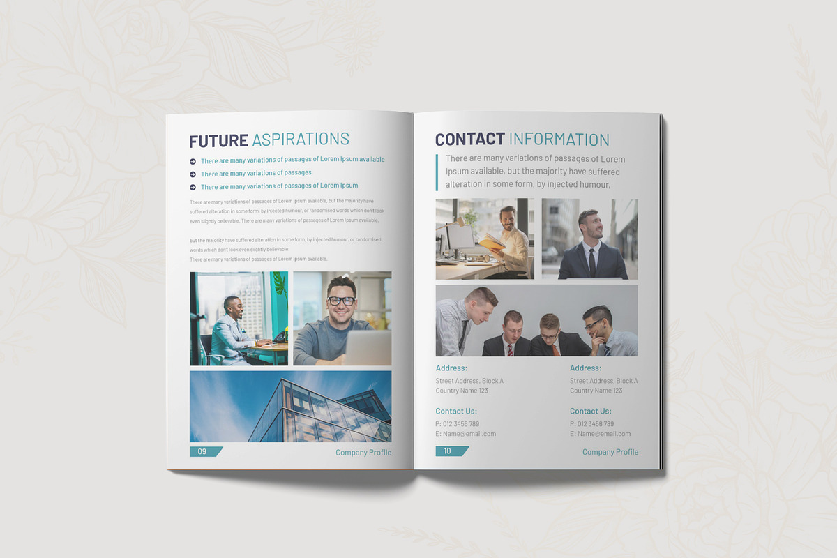 Pages company profile brochure, a Brochure Template by Kazi Hossain (Photo 2 of 6)